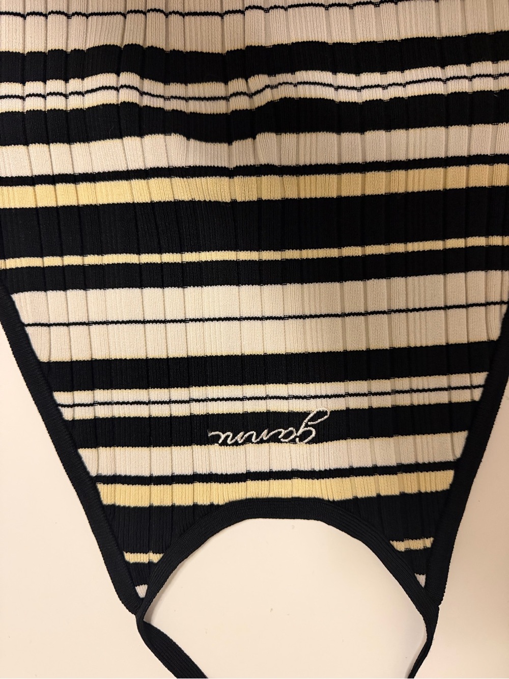 Ganni Future Rib Halterneck Top - Picture 3 of 6